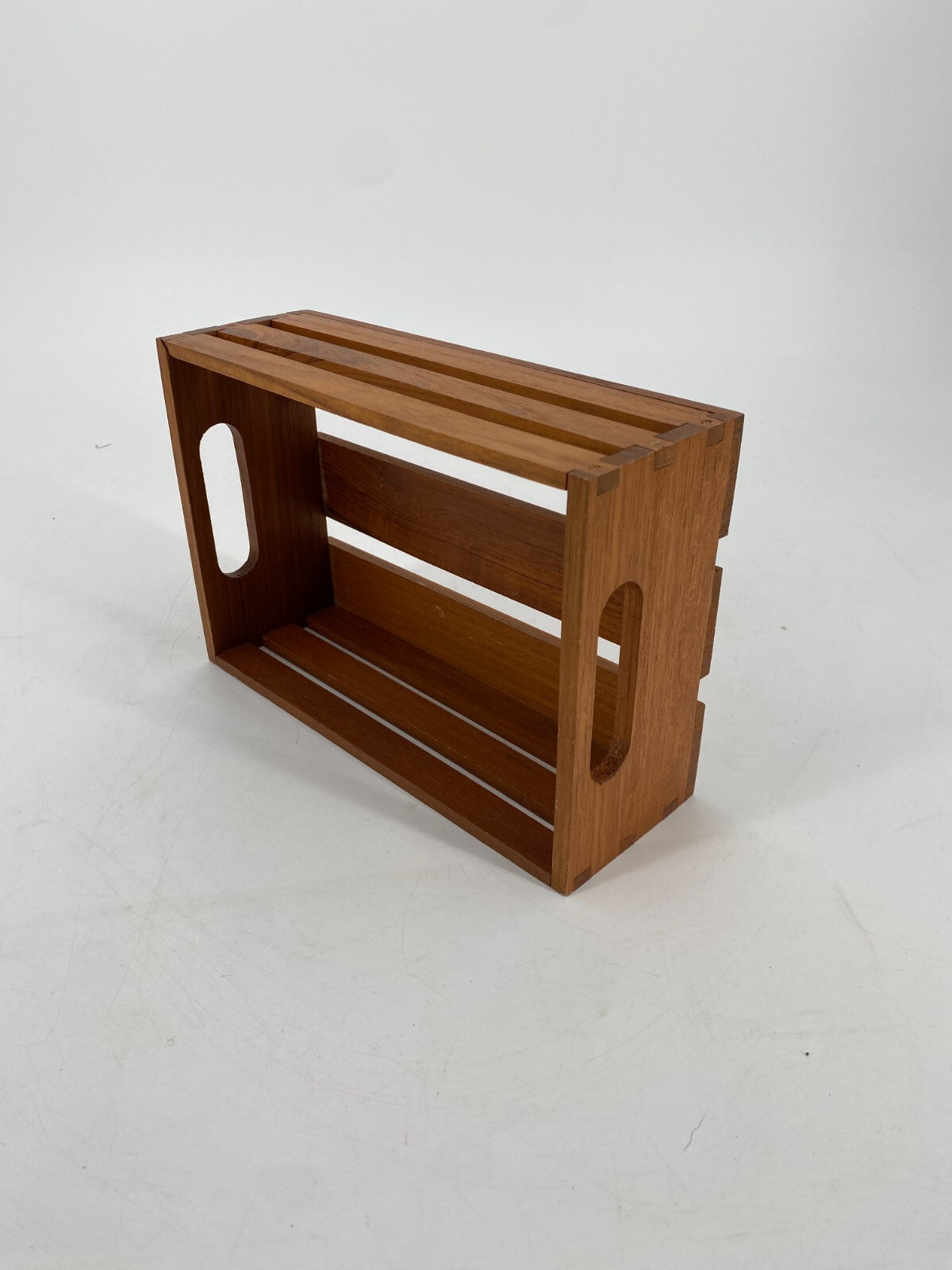 * TABLETT KISTE TEAK HOLZ BOX VINTAGE MIDCENTURY