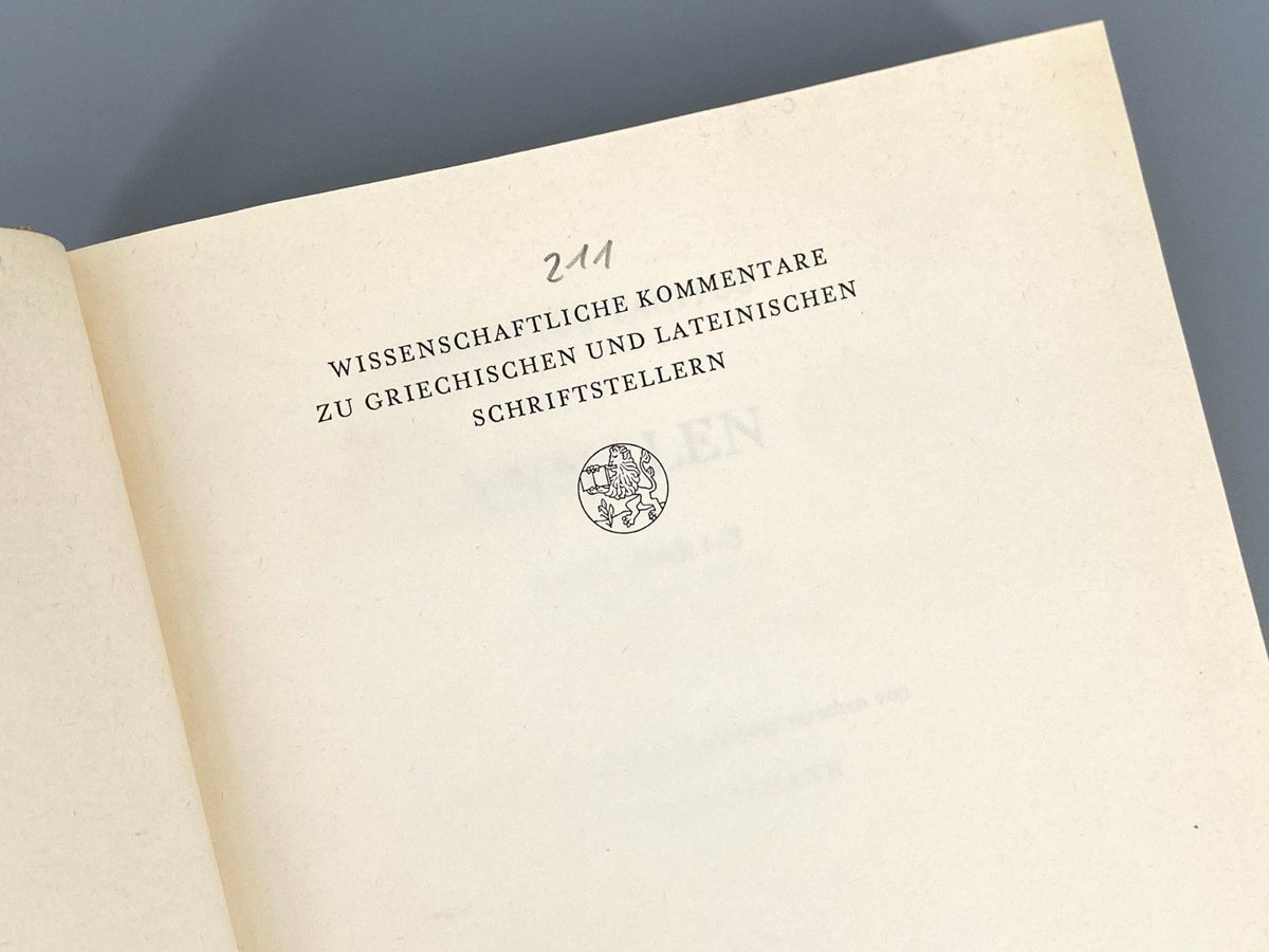 *BUCH TACITUS ANNALEN ERICH KOESTERMANN CARL WINTER HEIDELBERG 63