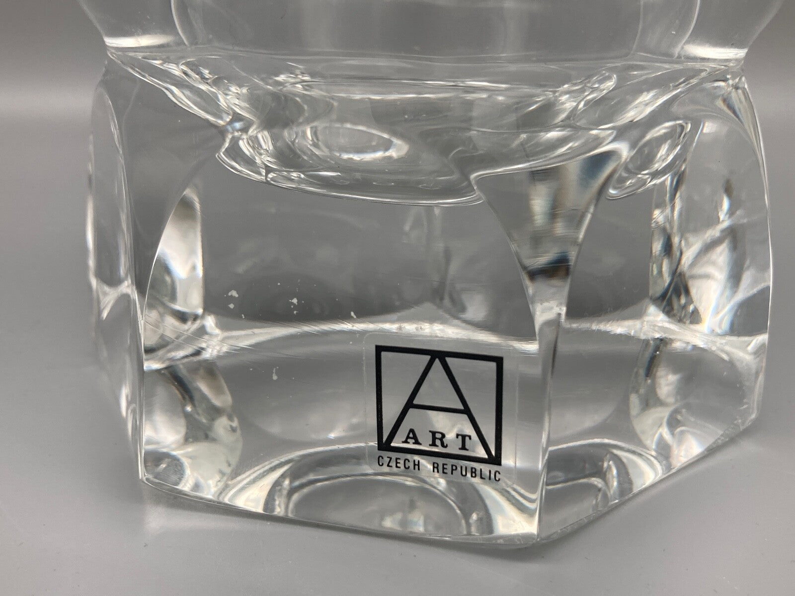 5KG BLEIKRISTALL VASE HANDARBEIT CIMPLOVA BOHEMIA CRYSTAL 1995 ZERTIFIKAT