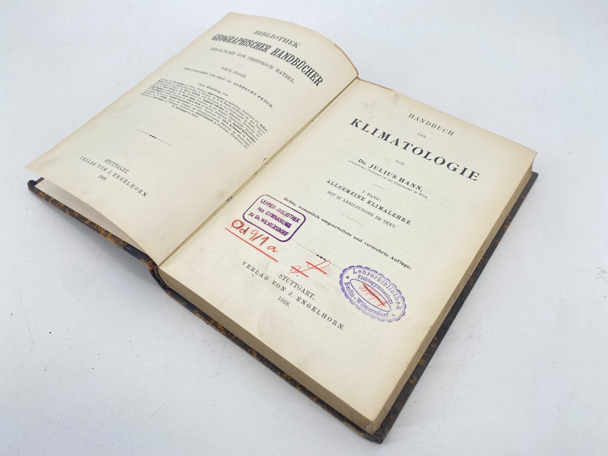 * 1# HANDBUCH DER KLIMATOLOGIE I JULIUS HANN ALLGEMEINE KLIMALEHRE ANTIK