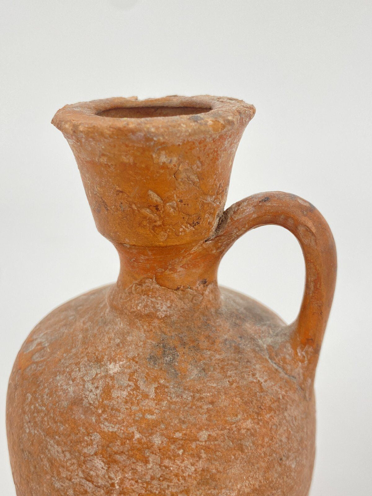 * KANNE ÖL ANTIKE RÖMER GRIECHEN KERAMIK VASE KRUG ROT KÄNNCHEN