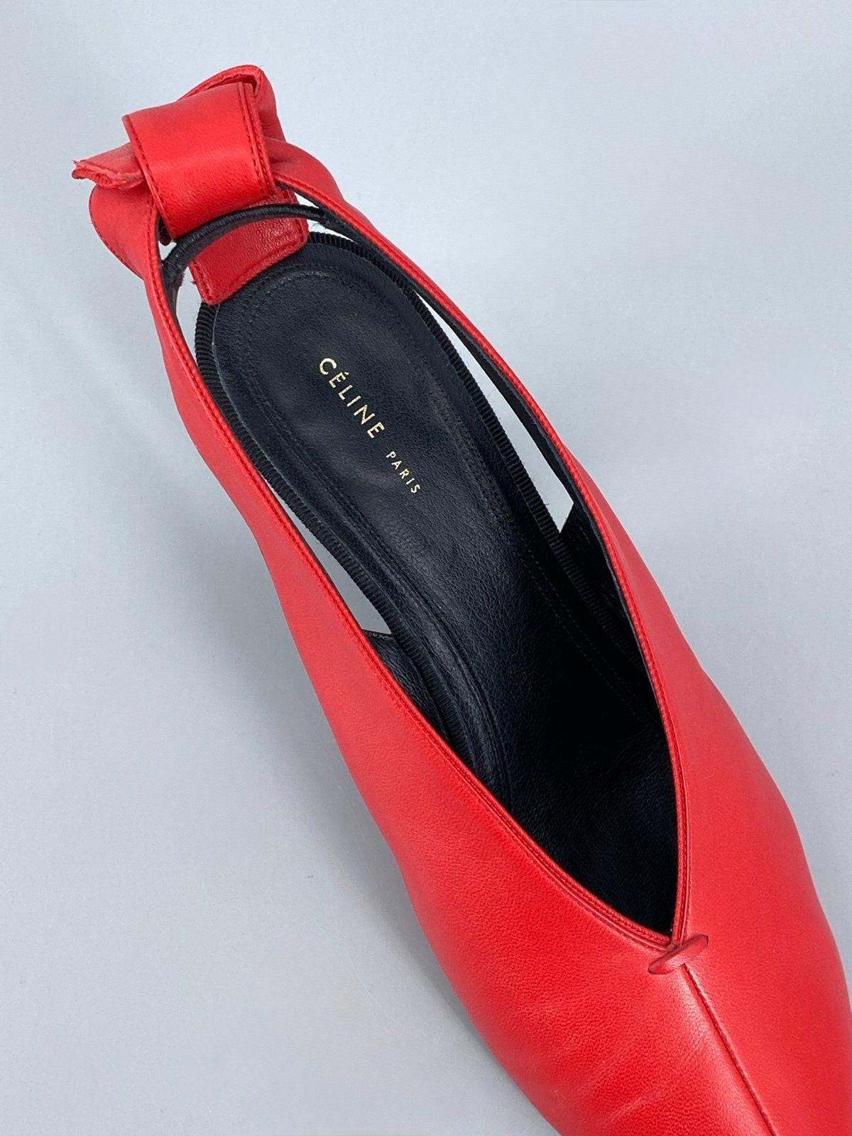 * DAMENSCHUHE CÉLINE PUMPS LEDER 39 FEUERROT ITALY PHOEBE PHILO
