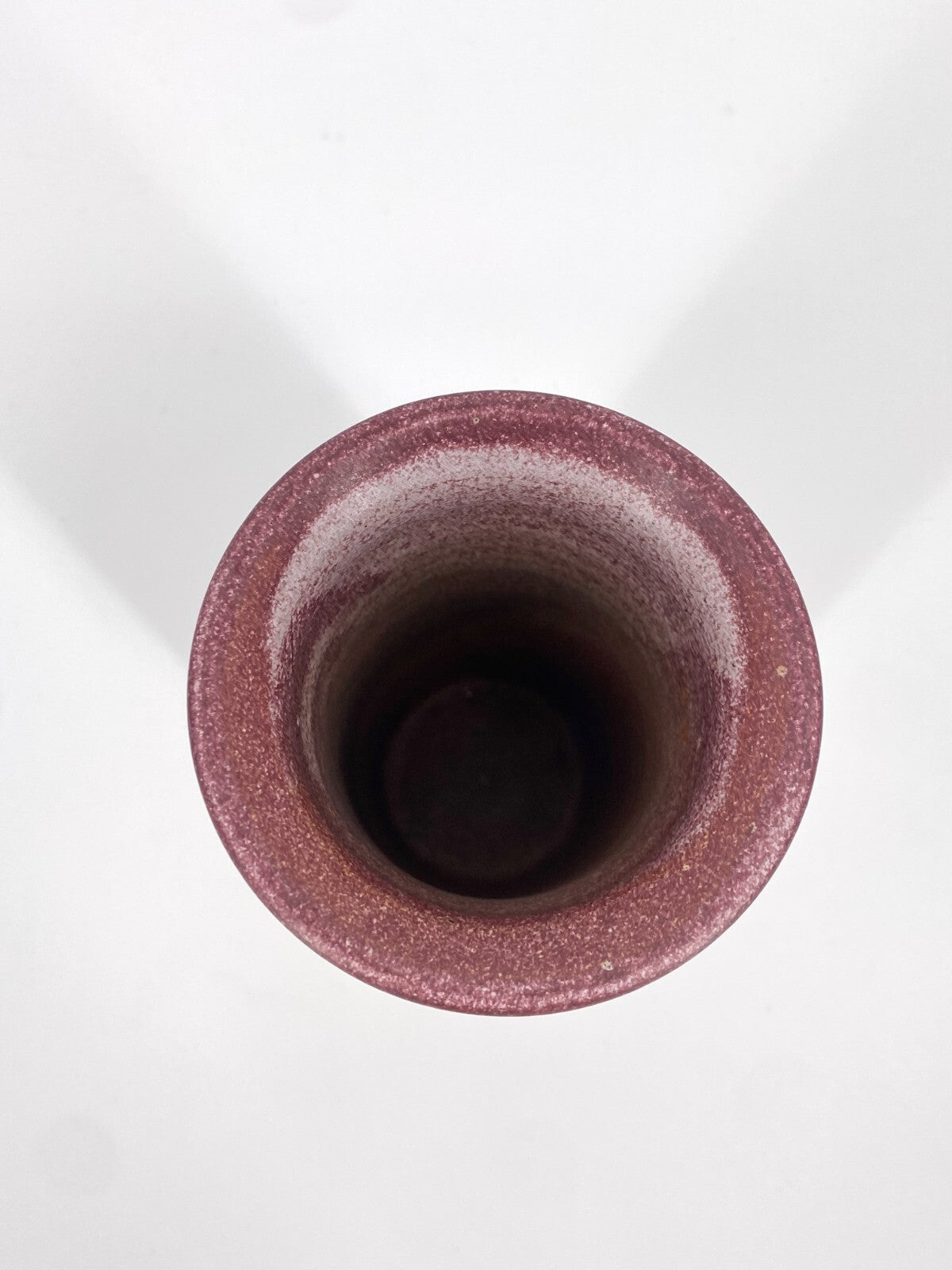 * STUDIO KERAMIK VASE KLEIN ROT WEINROT BEERE ROSA MATT 14,5CM VINTAGE