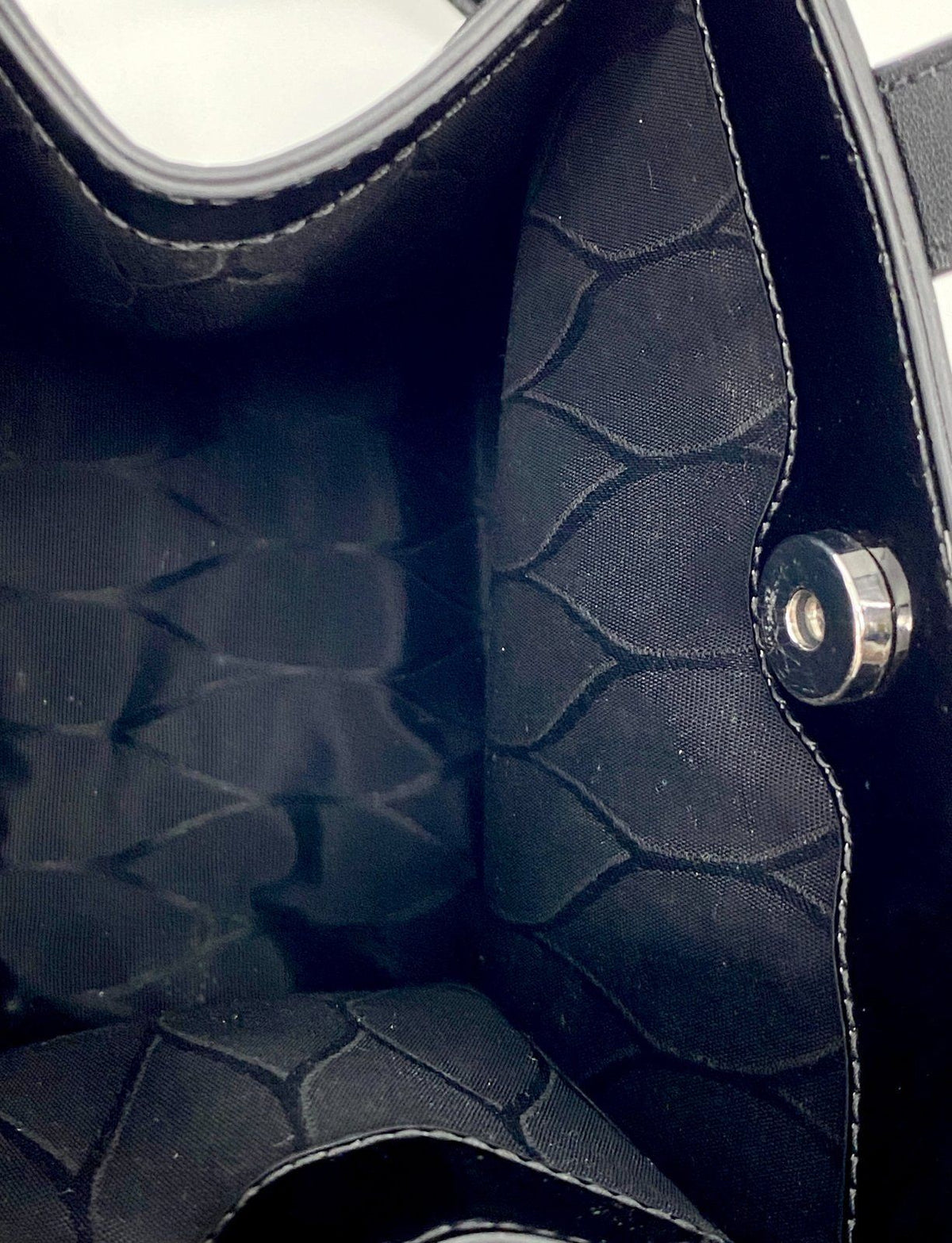 * KENZO PARIS HANDTASCHE UMHÄNGETASCHE TIGER LACKLEDER SCHWARZ
