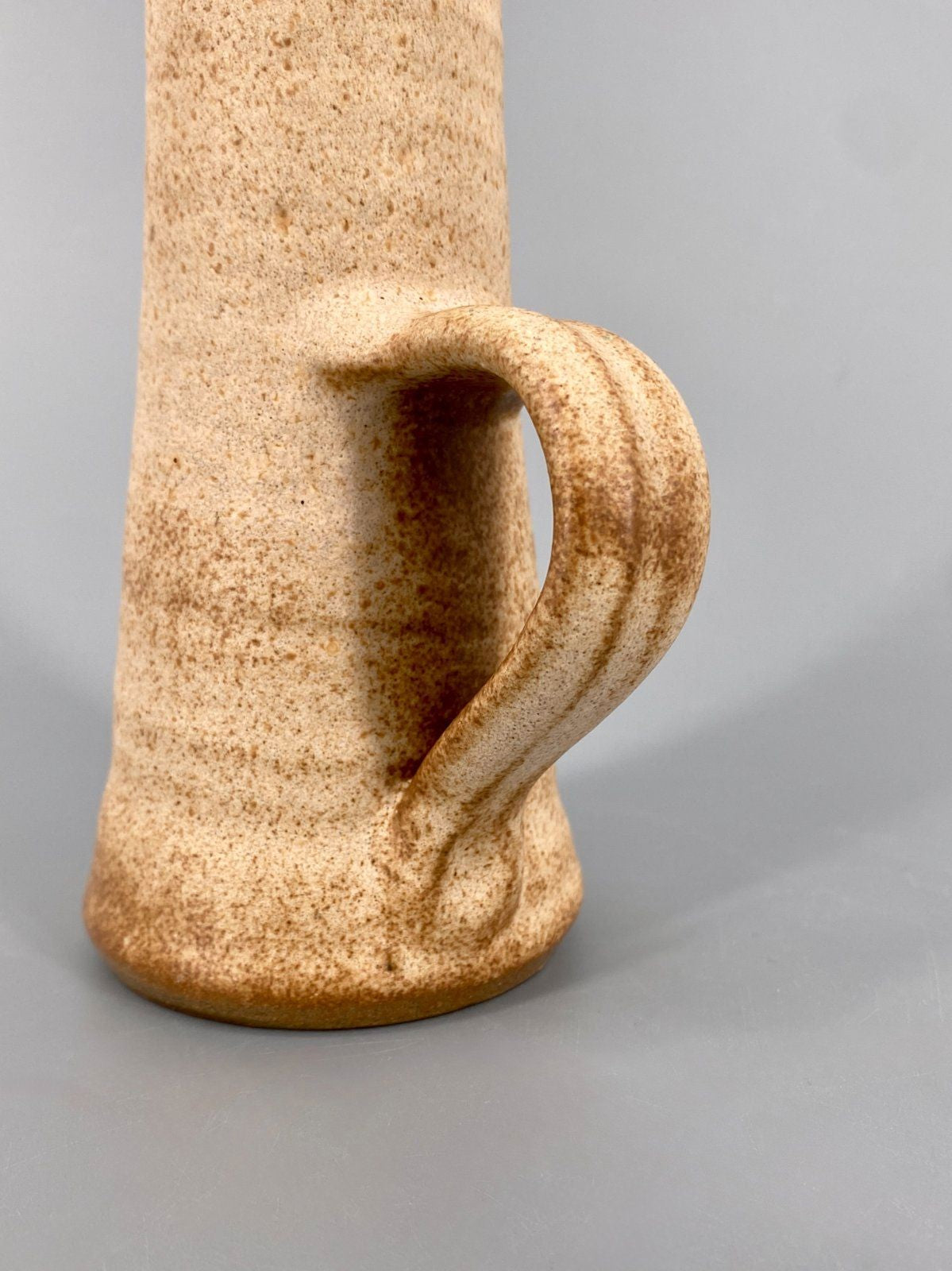 * VASE KRUG STEINZEUG STUDIO KERAMIK BRAUN RUSTIKAL VINTAGE