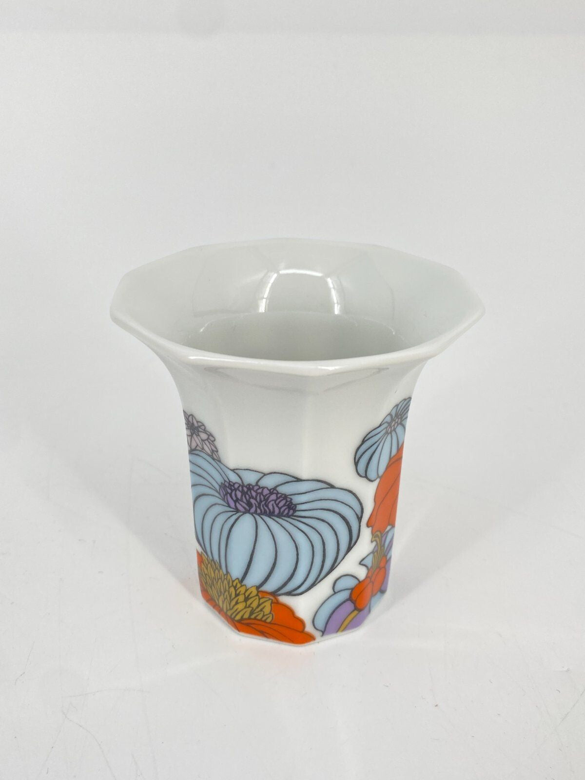 * ROSENTHAL POLYGON PATRAS VASEN MITTEL KLEIN FLORAL BLUMEN