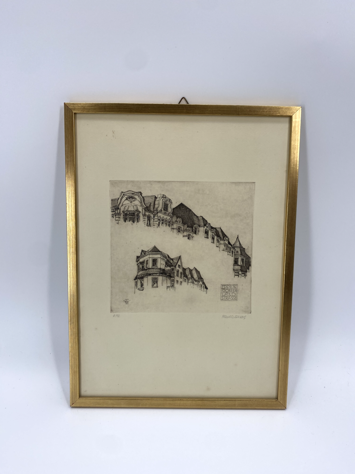 * RADIERUNG PAUL G. SCHARF DRUCK EPPENDORFER LANDSTRASSE 8/12 BILD