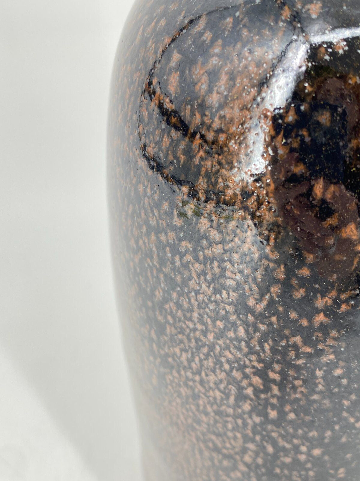 * STUDIOKERAMIK VASE ZYLINDER HORST KERSTAN GROSE KERAMIK KUNST