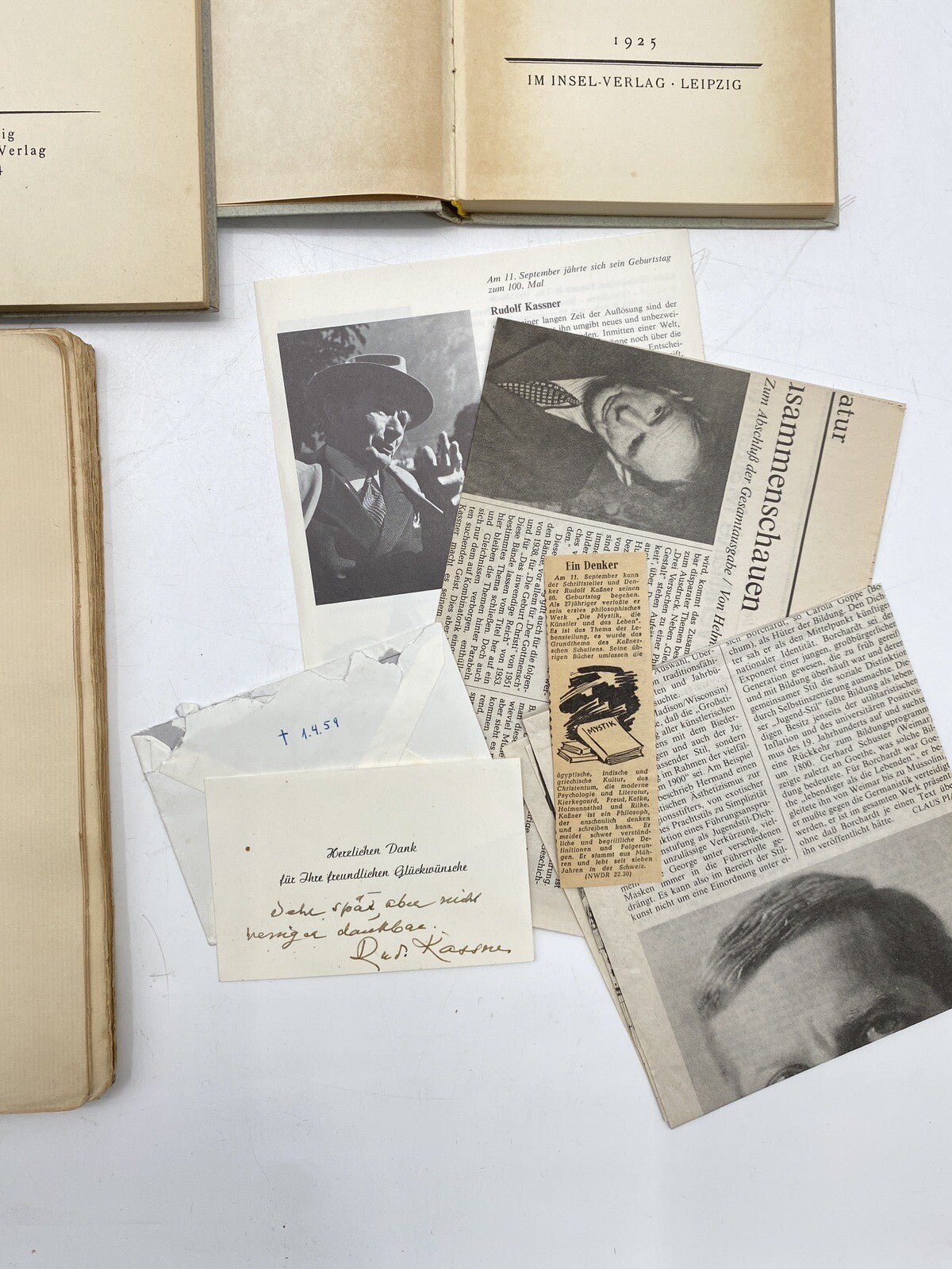 * 24 BÜCHER RUDOLF KASSNER BUCH KONVOLUT SAMMLUNG UNTERSCHRIFT