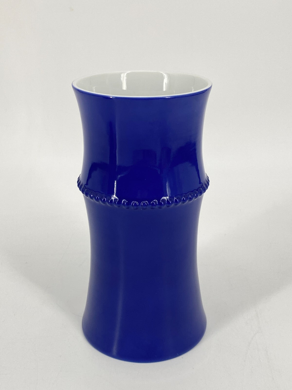 * VASE ALESSI TENDENTSE MICHAEL GRAVES PORZELLAN BLAU 80ER VINTAGE