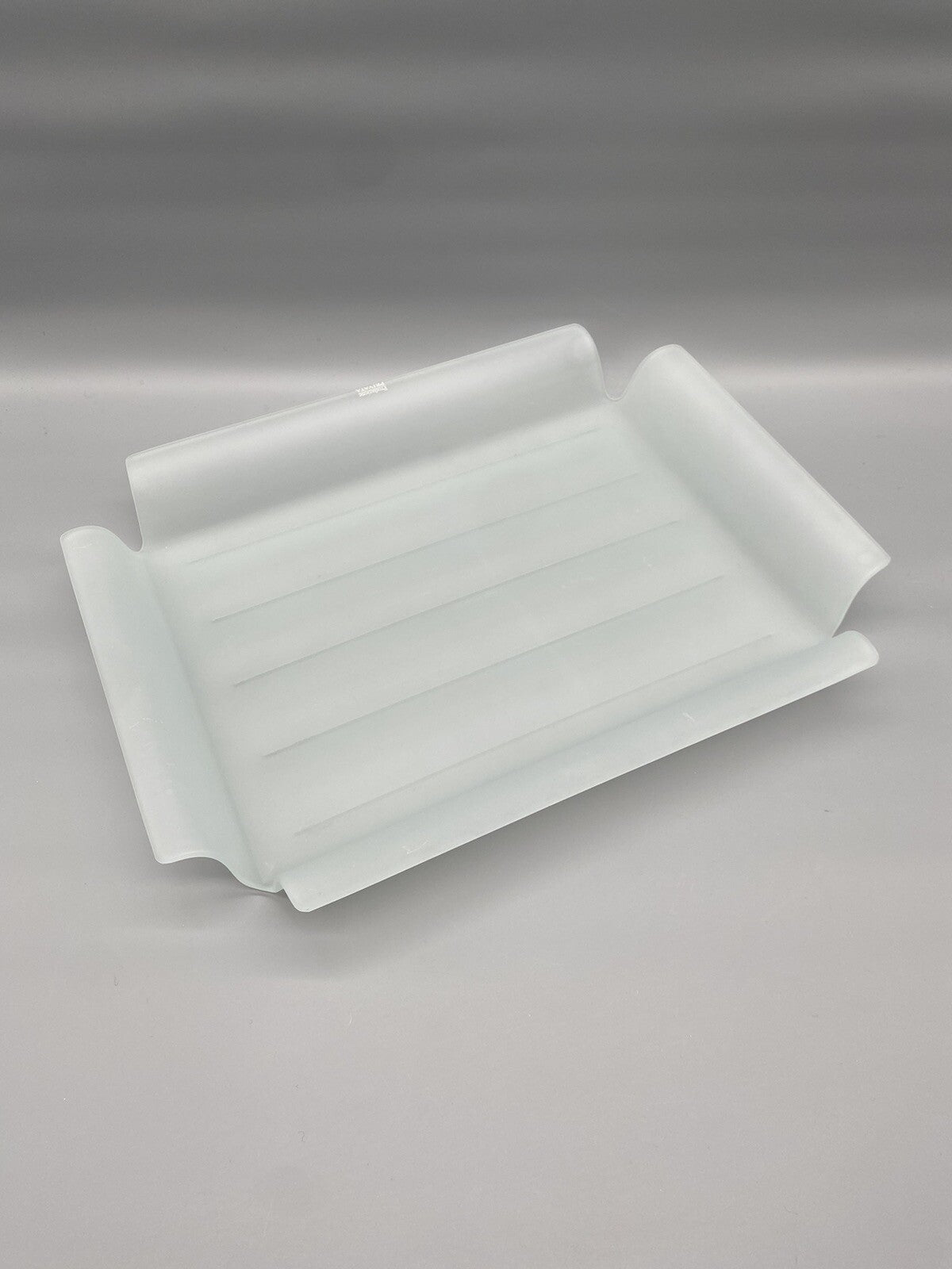PRODUZIONE PRIVATA MICHELE DE LUCCHI TABLETT GLAS DESIGN PAAR TRAY DESIGN ITALY