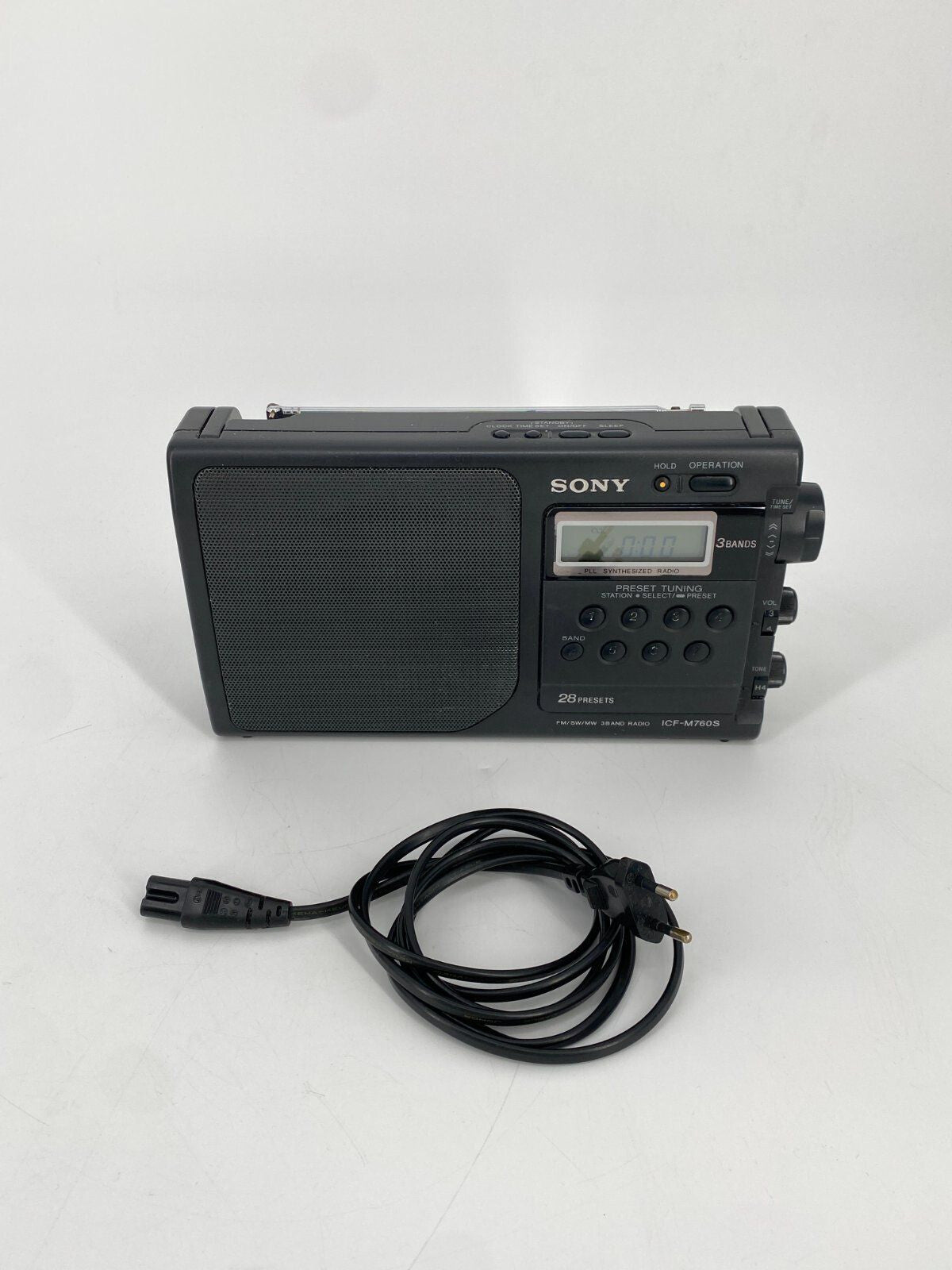 * RADIO SONY ICF-M760S 3 BAND UKW 90ER 1993 VINTAGE WECKER