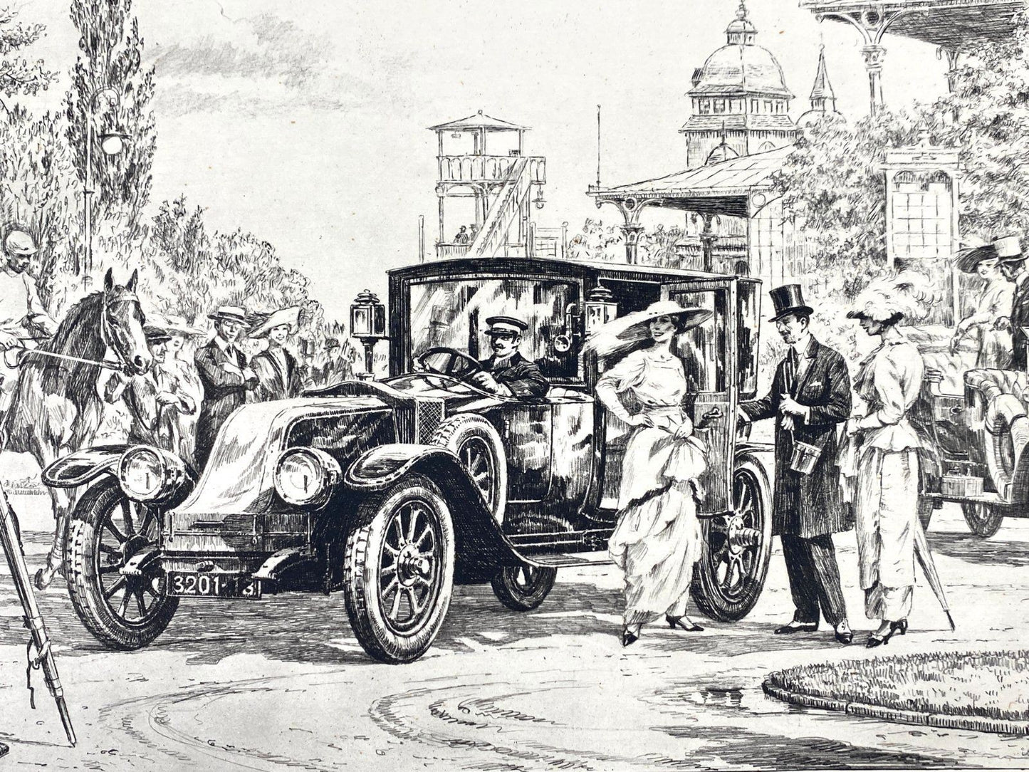 *5x GRAFIK HEINZ WEHLISCH AUTOMOBIL OLDTIMER LONDON PARIS MÜNCHEN