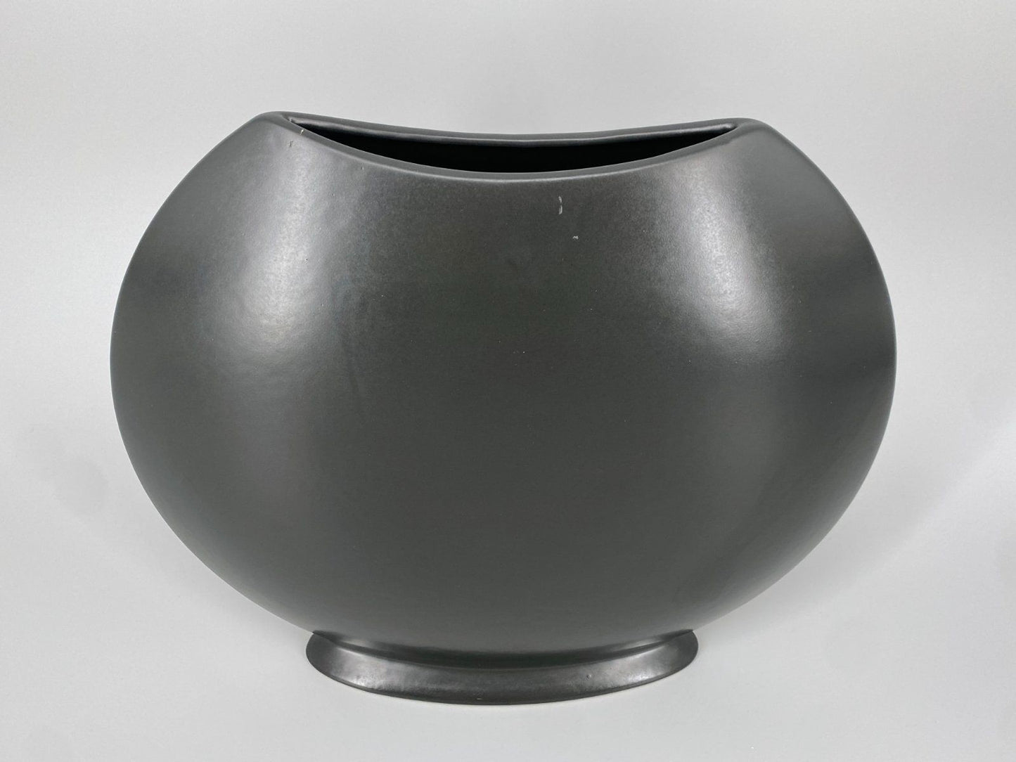 * VINTAGE BLUMENVASE ASA SELECTION 80er SCHWARZ 31cm POMO