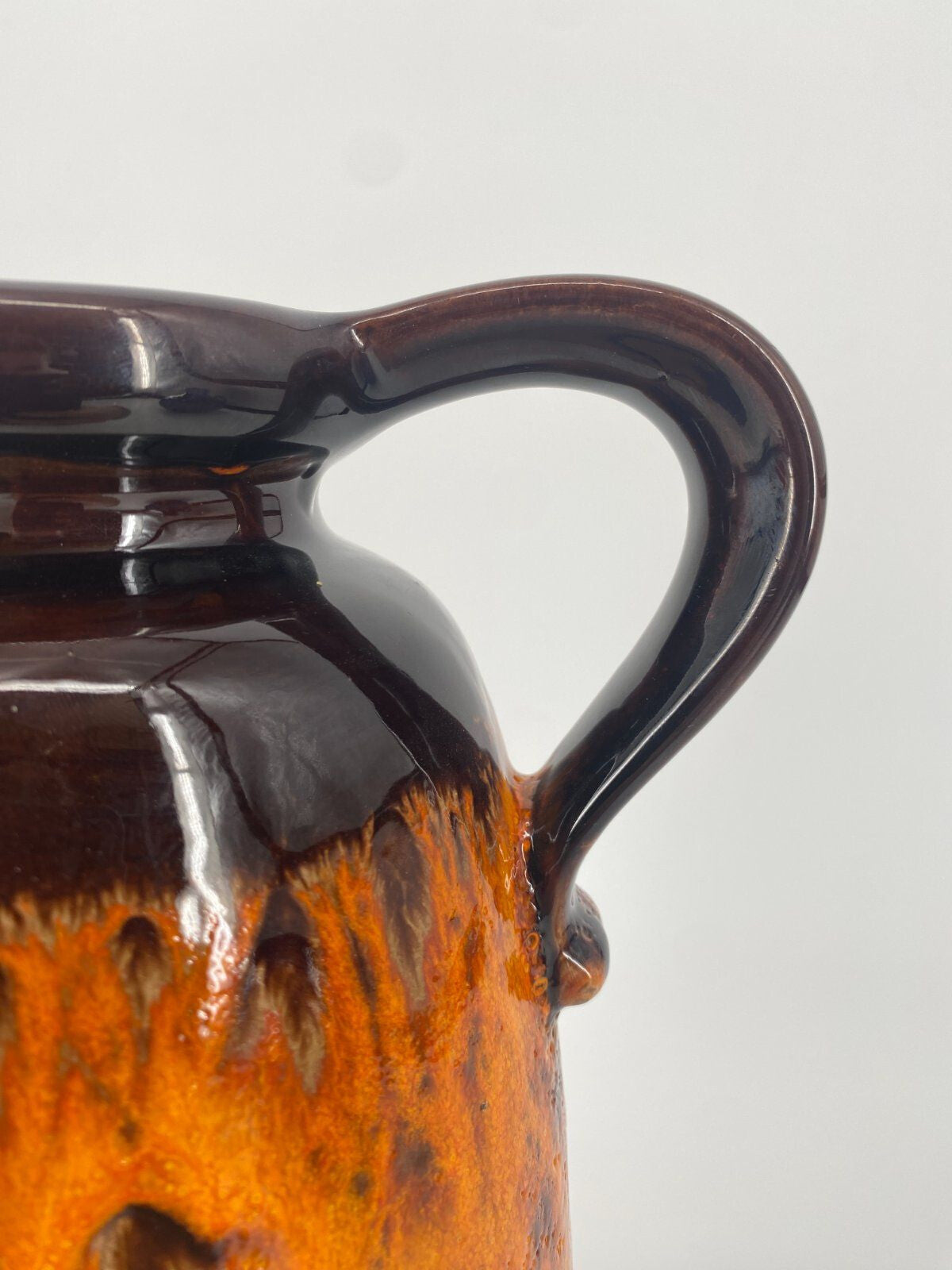 * SCHEURICH STUDIOKERAMIK FAT LAVA VASE 487-27 W.-GERMANY 70ER