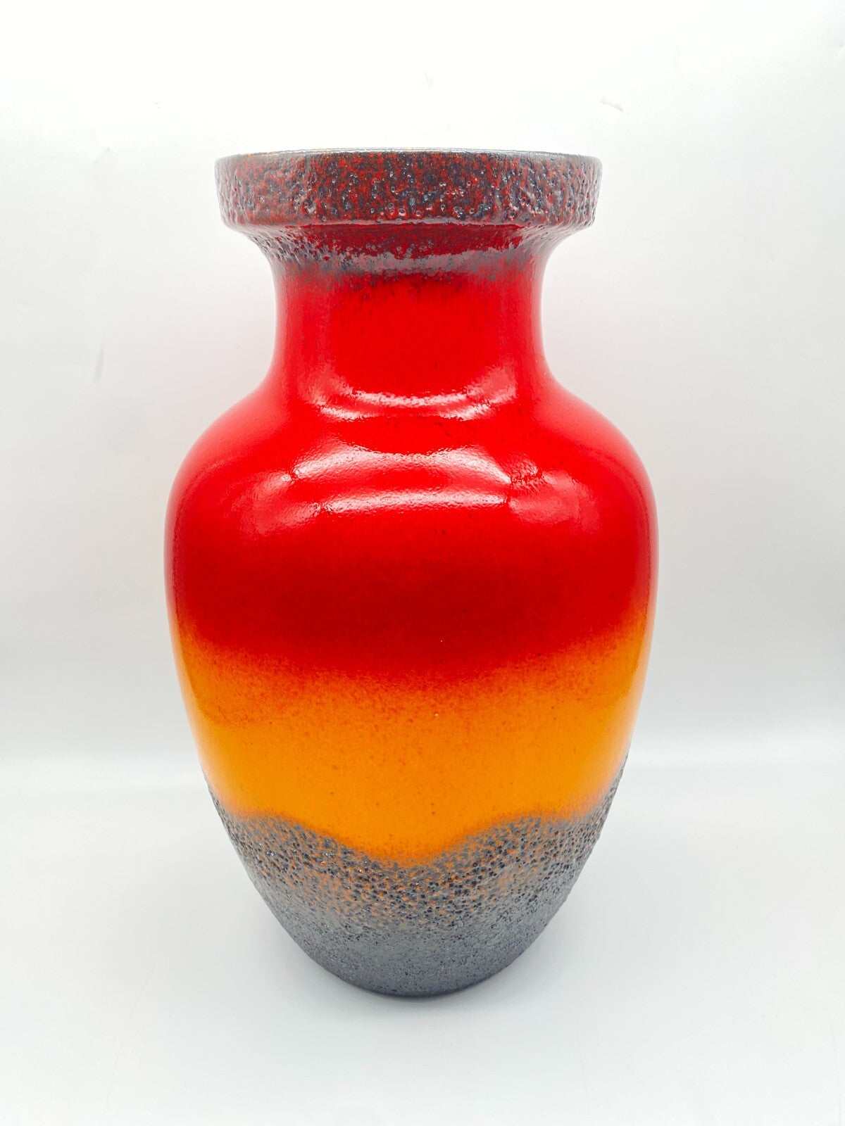 GROßE FAT LAVA SCHEURICH BODENVASE BLUMENVASE KERAMIK 1960ER JAHRE WEST GERMANY