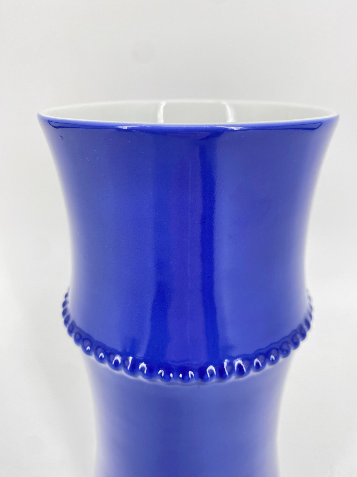 * VASE ALESSI TENDENTSE MICHAEL GRAVES PORZELLAN BLAU 80ER VINTAGE