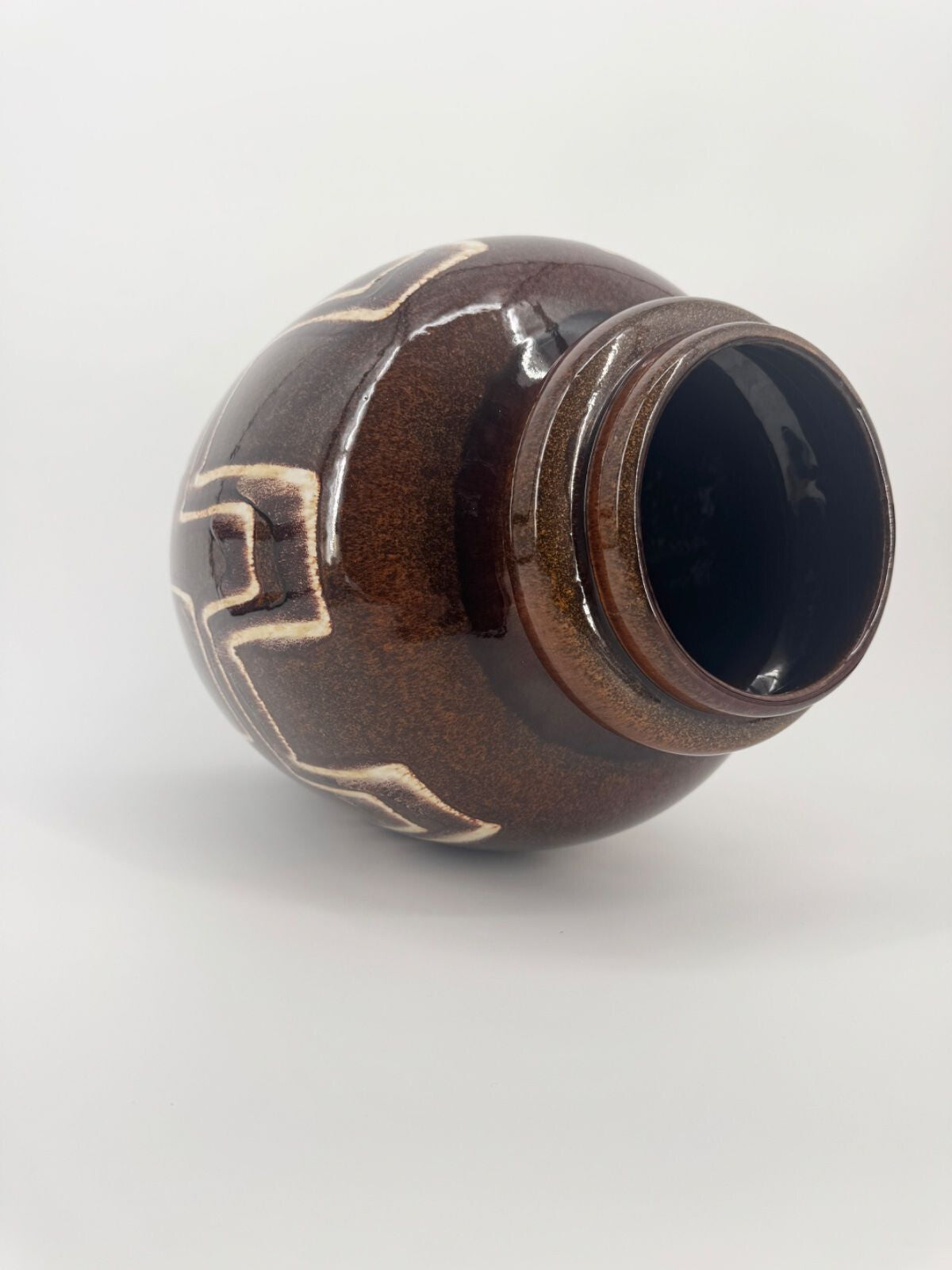 VINTAGE MID CENTURY BODENVASE SCHEURICH 286 51 KERAMIK FAT LAVA
