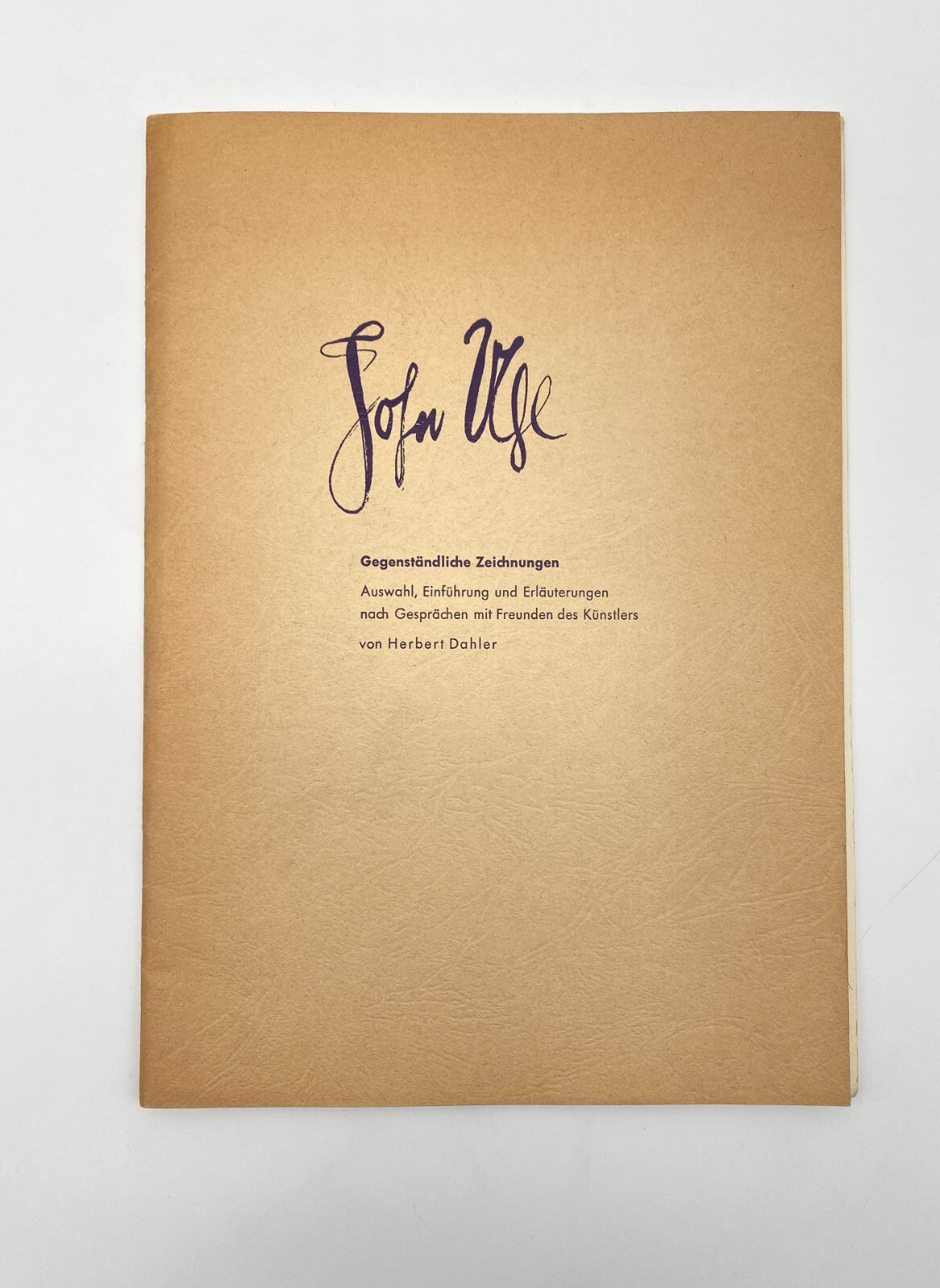 SAMMLUNG 5x KUNST KATALOG SIGNIERT WIDMUNG JOHN UHL ZEICHNUNGEN GEDICHTE 1970er
