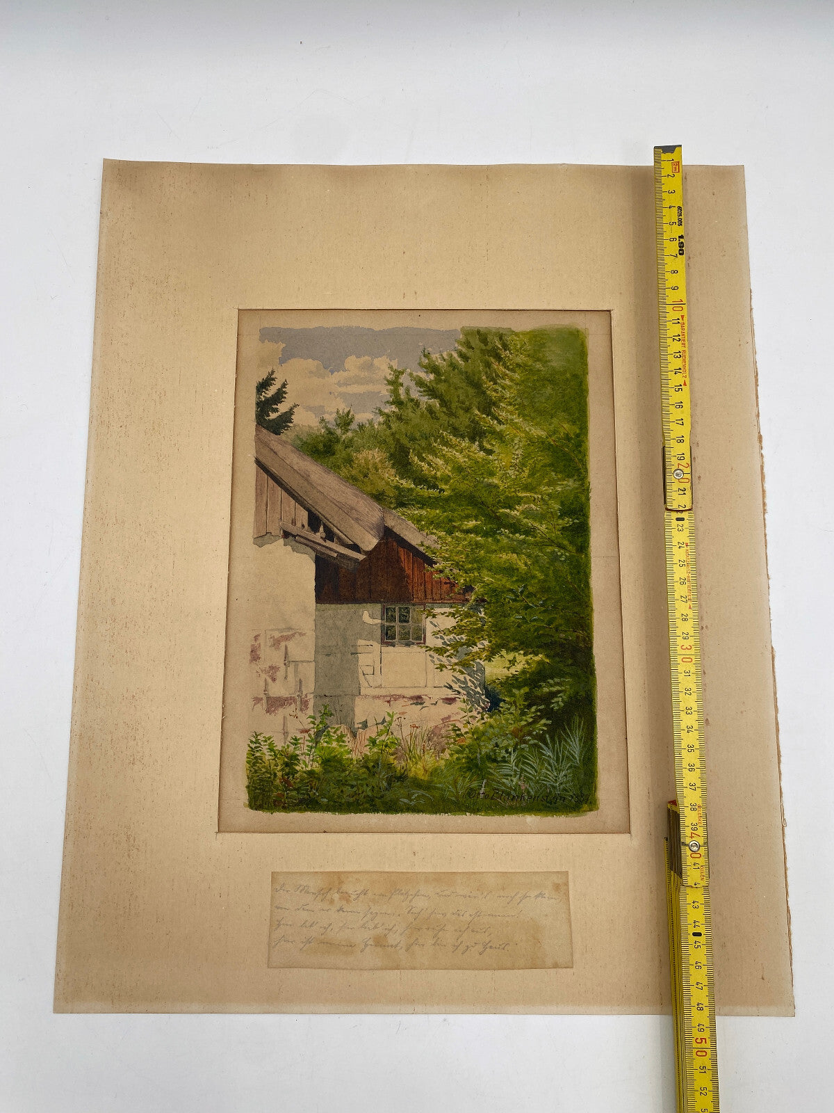* AQUARELL OTTO BLANKENSTEIN 1884 LANDSCHAFT HEIMAT KUNST POMMERN