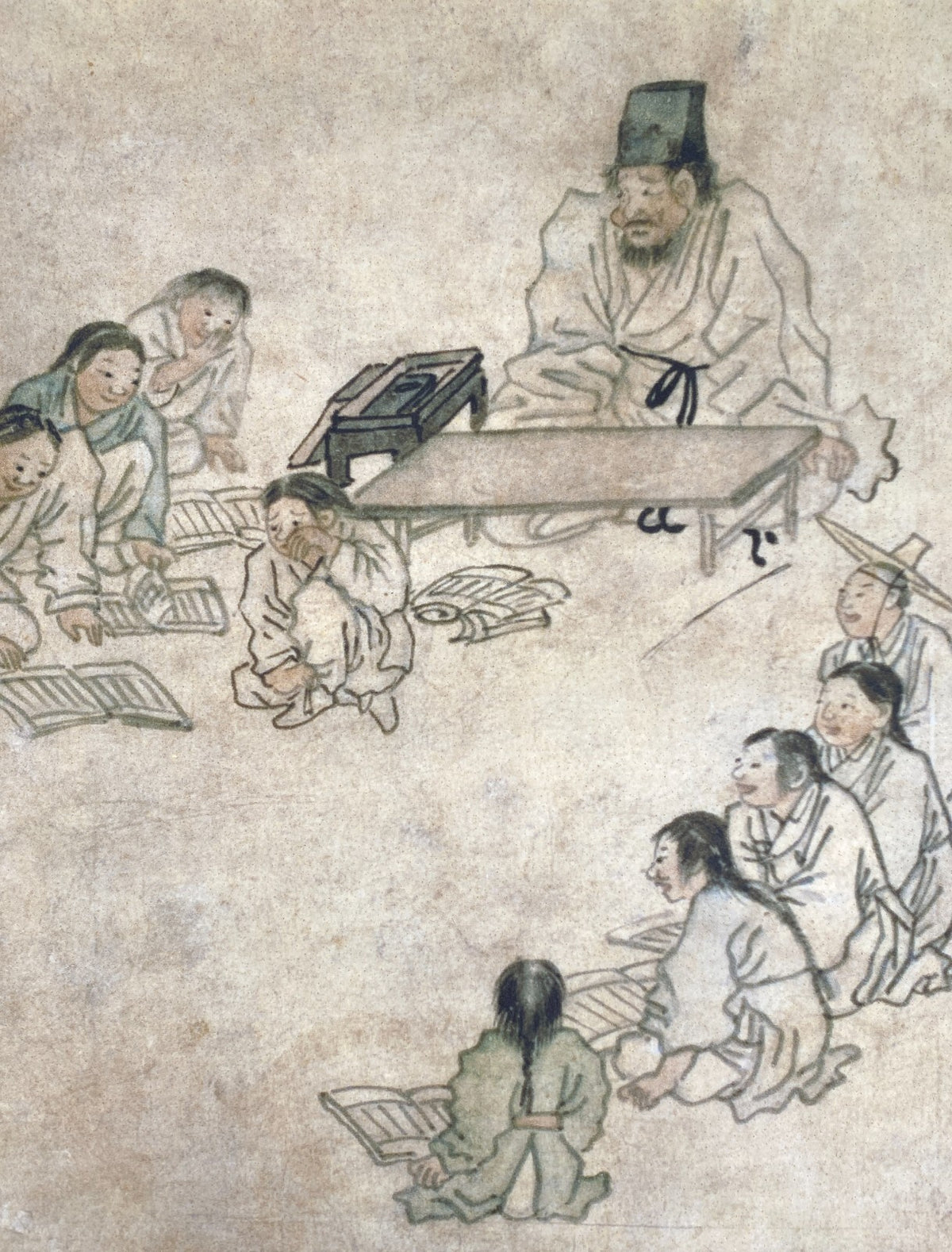 * FAKSIMILE KIM HONG DO SEODANG DORFSCHULE KOREANISCHE KUNST KUNSTDRUCK