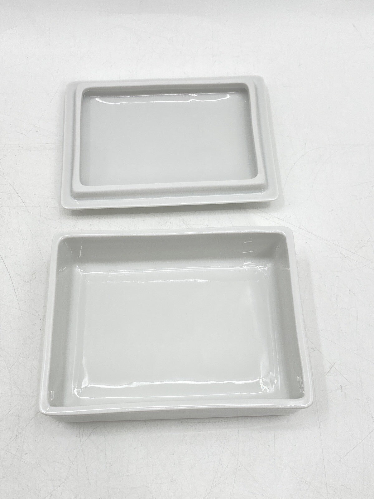 * 4 TEILE MEISSEN KONVOLUT 2 x VASE 2 x DECKEL DOSE PORZELLAN WEIß 4. WAHL