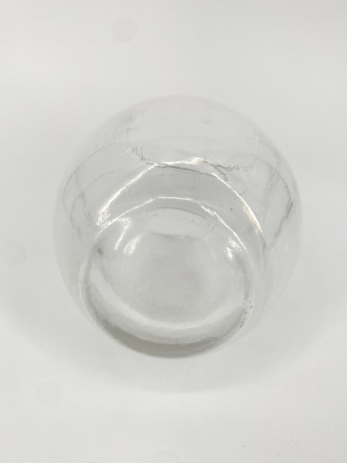 * VASE GLAS EISGLAS SCHWEDEN OVAL 60ER 70ER DESIGN MID CENTURY