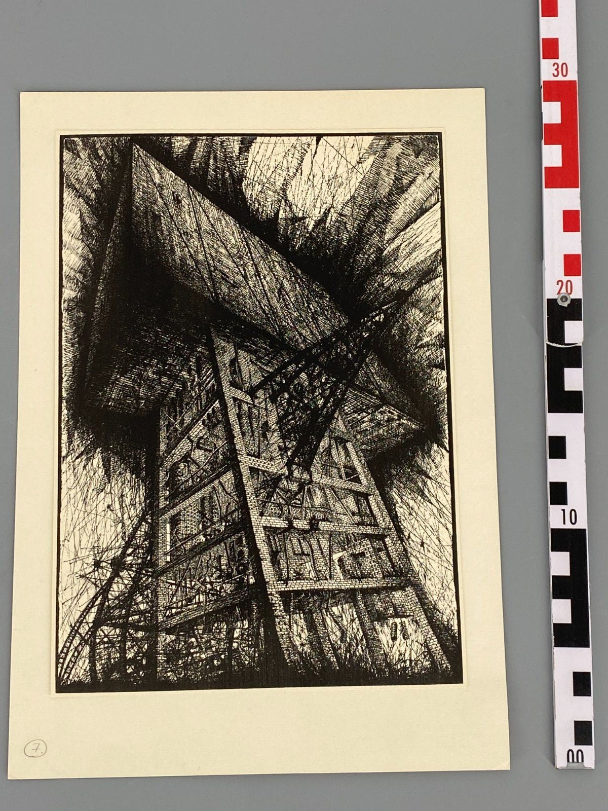 * RADIERUNG DITTBERNER MONUMENT GRAFIK KUNST ARS PHANTASTICA