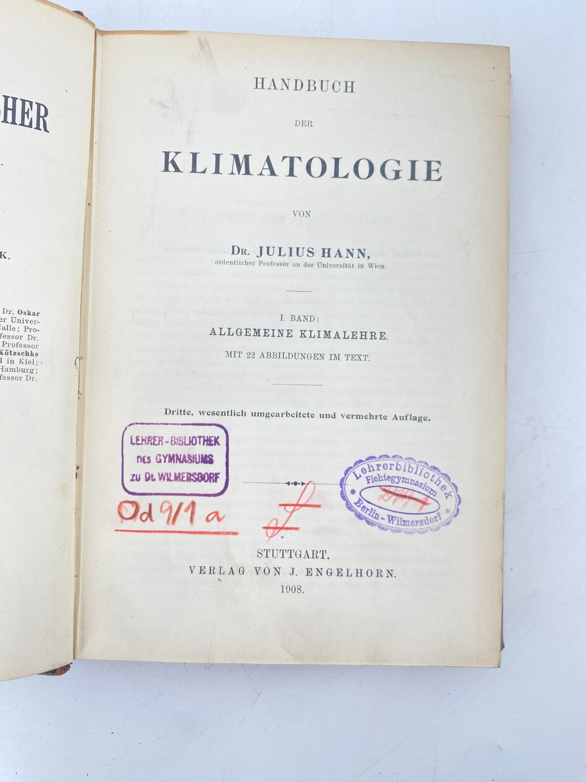 * 1# HANDBUCH DER KLIMATOLOGIE I JULIUS HANN ALLGEMEINE KLIMALEHRE ANTIK