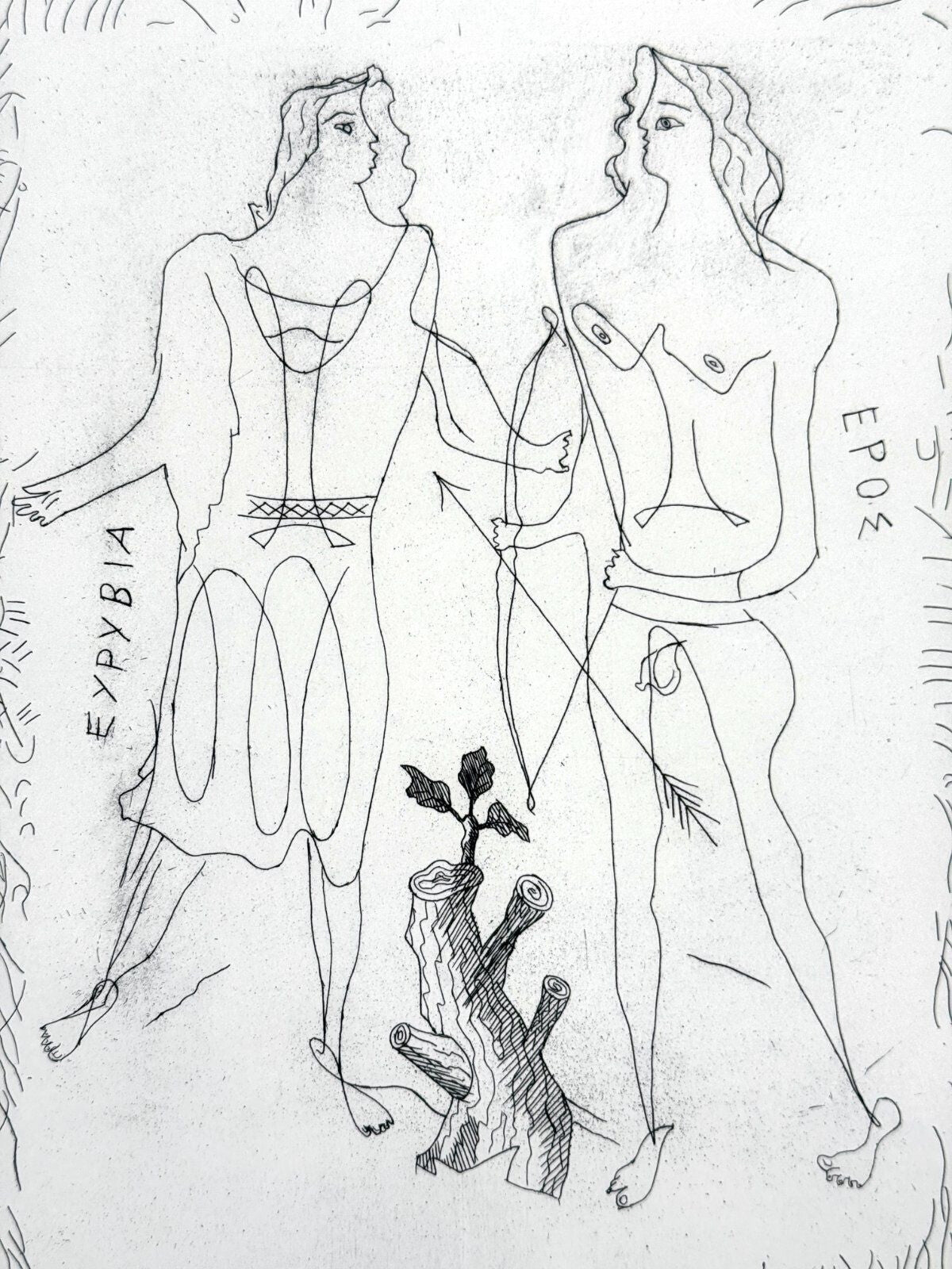 *RADIERUNG GEORGES BRAQUE EURYBIA EROS THEOGONIE MAEGHT 1932/1955