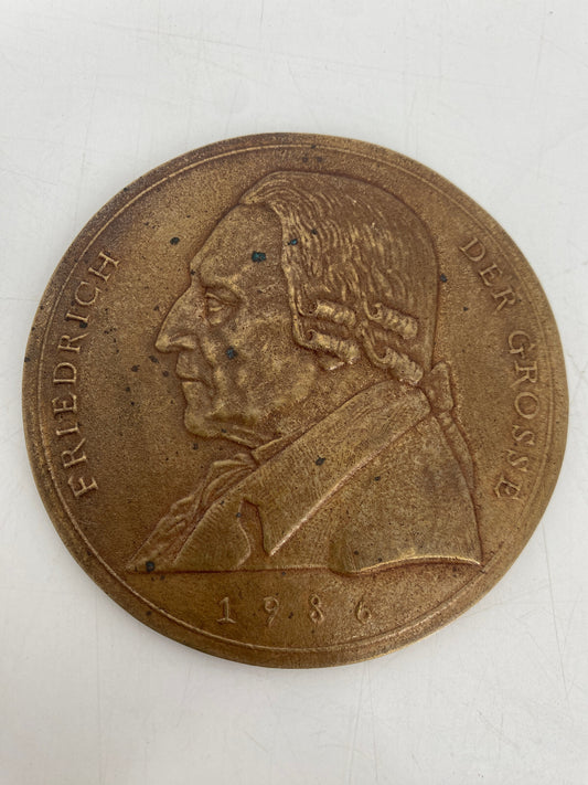 * BRONZEMEDAILLE FRIEDRICH DER GROßE 200. TODESTAG WOLFGANG GÜNZEL ST.HEDWIGSKA