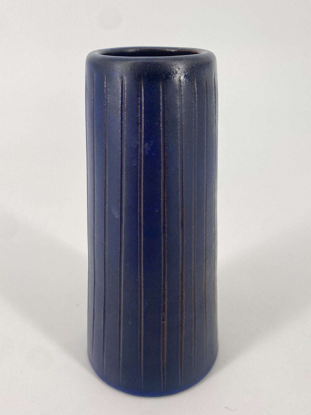 * VASE KERAMIK BLAU KLEIN VINTAGE MID CENTURY VINTAGE 60ER 70ER