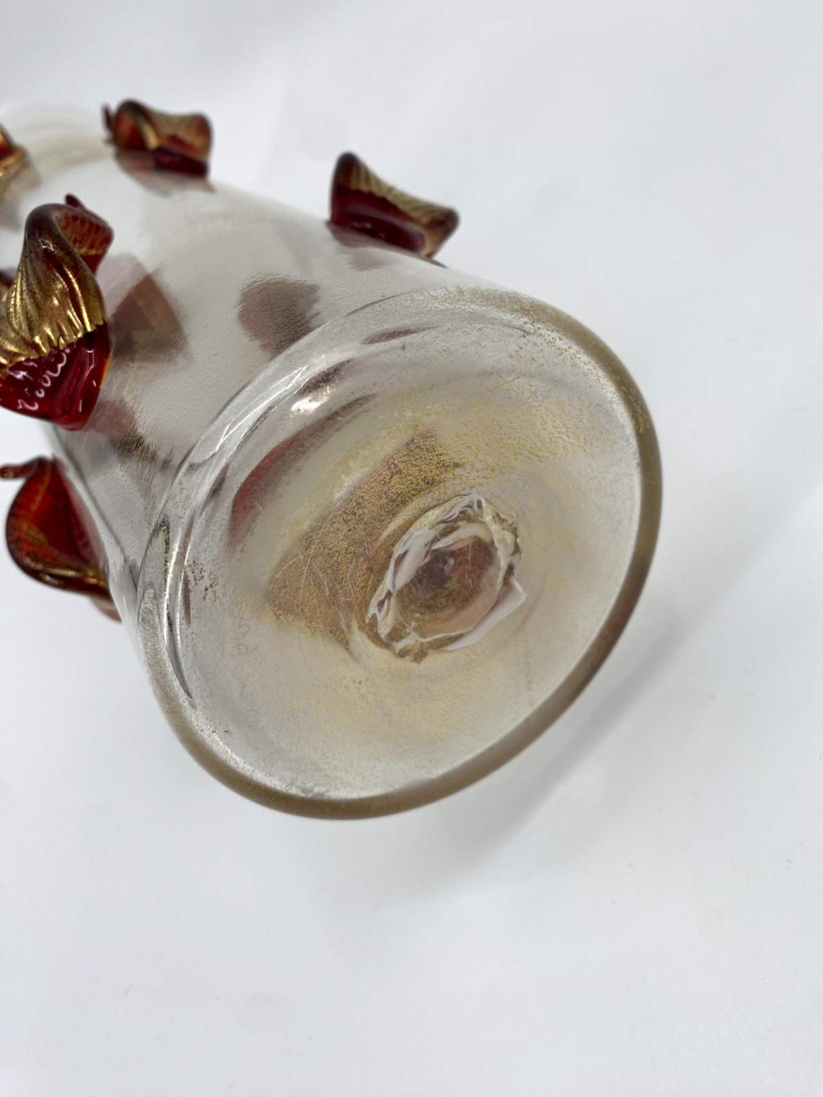 *FOGLIE LEAVES BLÄTTER VASE #15/80 CLETO MUNARI MURANOGLAS 2002 LIMITIERT