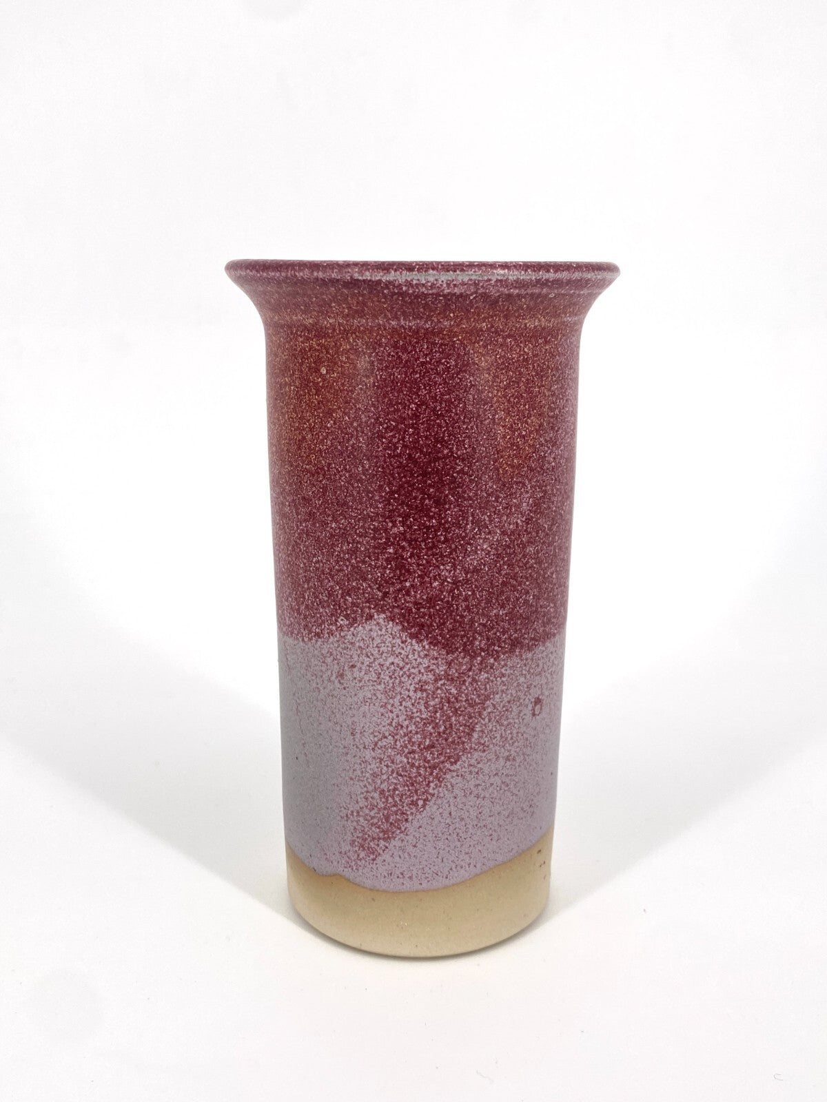 * STUDIO KERAMIK VASE KLEIN ROT WEINROT BEERE ROSA MATT 14,5CM VINTAGE