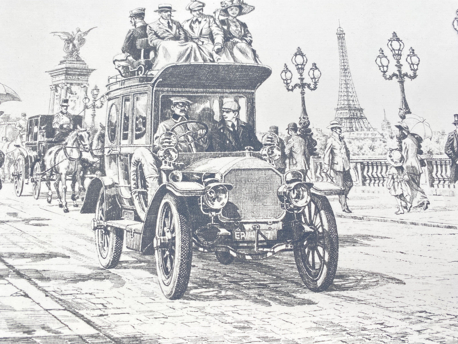HEINZ WEHLISCH KÜNSTLER 2X ZEICHNUNGEN 1X RADIERUNG RENAULT PARIS 1912 ORIGINAL
