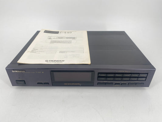 * PIONEER F-449 TUNER JAPAN SCHWARZ VINTAGE 90ER
