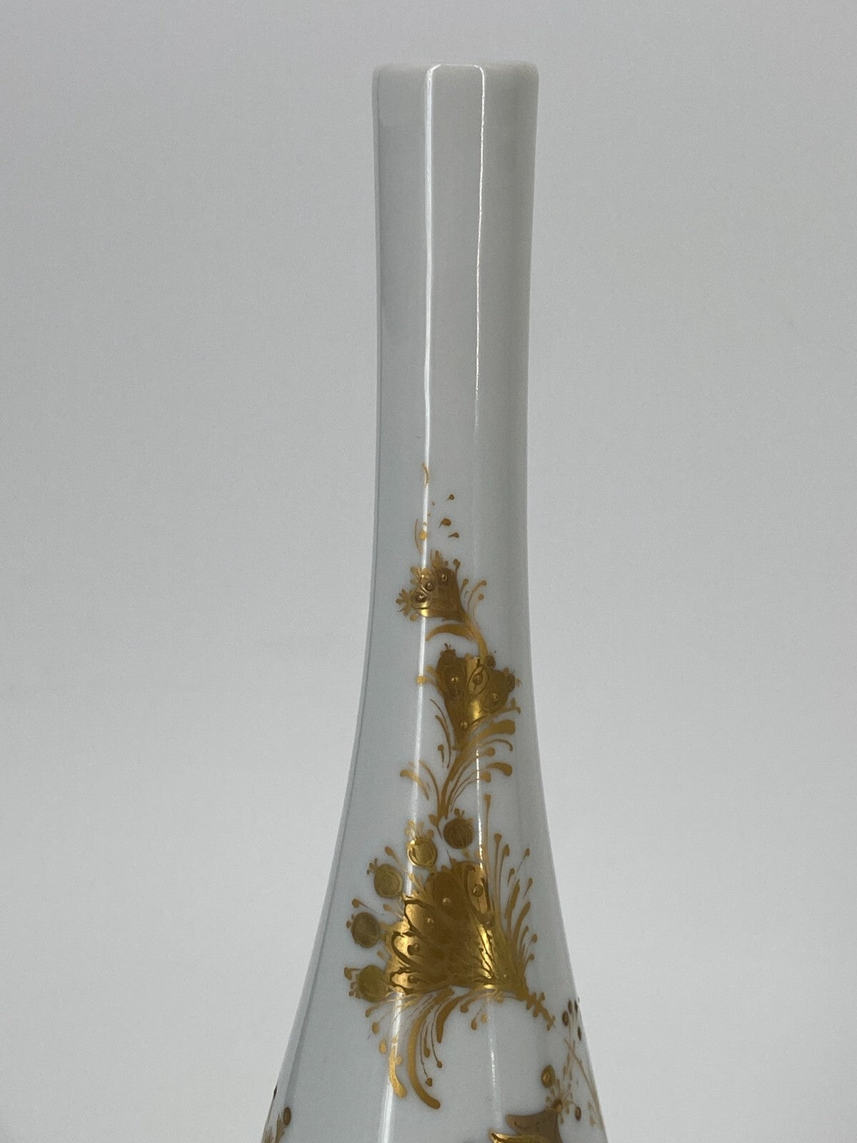* VASE ROSENTHAL STUDIO LINIE QUATRE COULEURS BJÖRN WIINBLAD WEIß GOLD 27CM