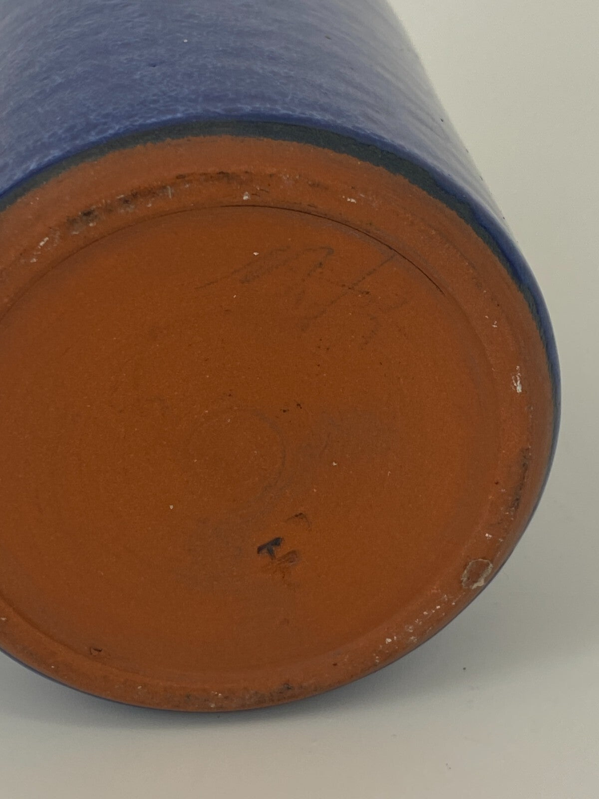 * KLEINE VASE STUDIOKERAMIK TR TÖPFERHOF RÖMHILD BLAU 12,5CM MID CENTURY