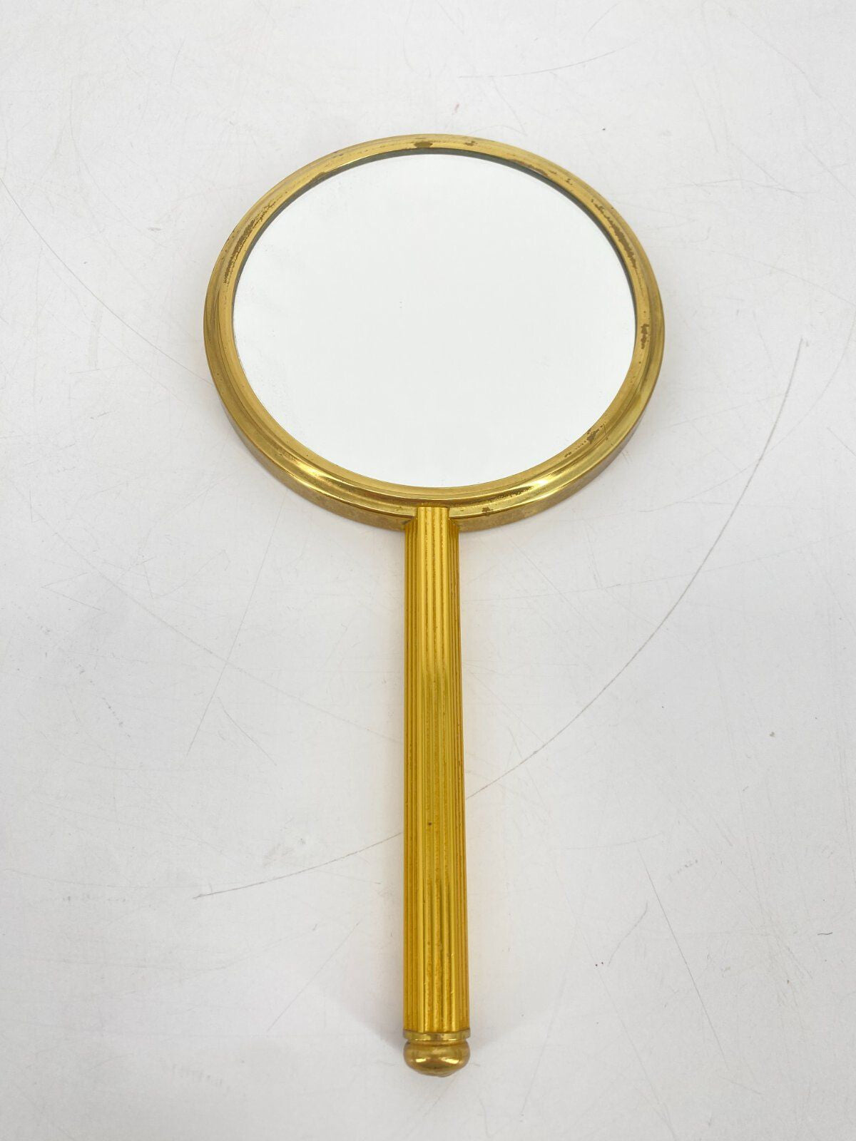 * HANDSPIEGEL KLASSISCH ORNAMENT 60ER GOLD VINTAGE SPIEGEL