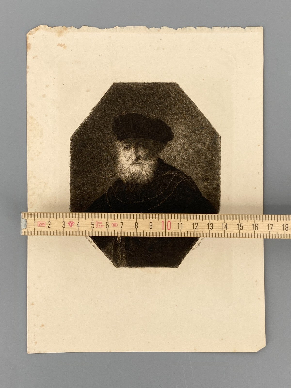 * 6x RADIERUNG WILLIAM UNGER NACH REMBRANDT DRUCKGRAFIK ANTIK 19. JH KONVOLUT