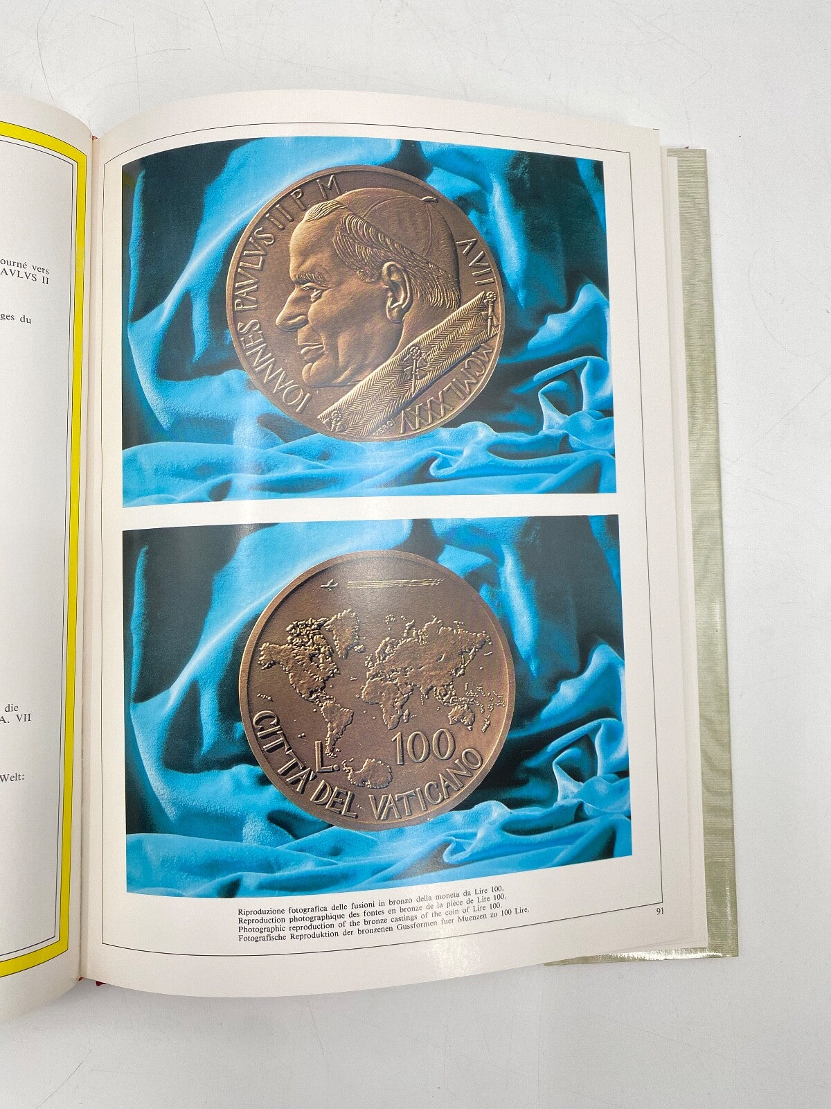 * VATICANO MONETE 1985 BUCH MÜNZSAMMLUNG VATIKAN PONTIFICATO PAOLO JOHANNES PAUL