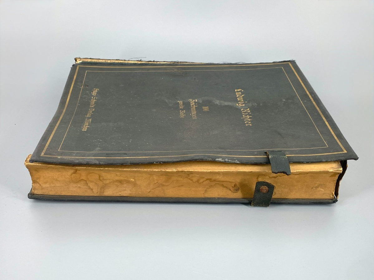 *MAPPE LUDWIG RICHTER 100 ZEICHNUNGEN MÜNCHEN 1917 SCHMIDT 61/150