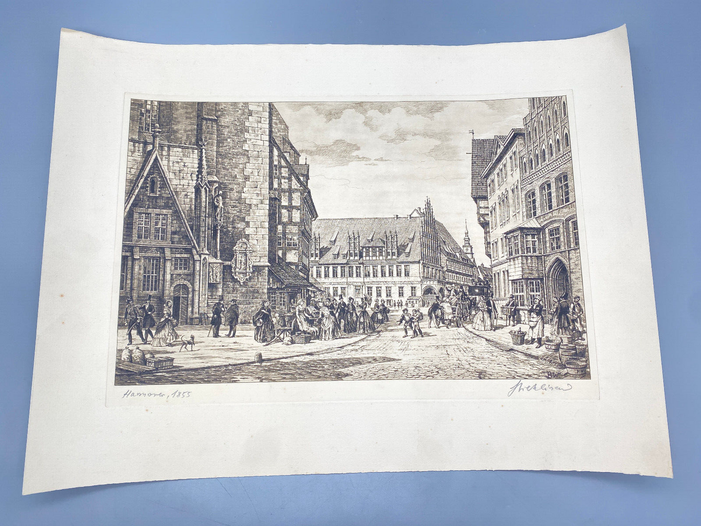 HEINZ WEHLISCH HANNOVER 1855 ORIGINAL RADIERUNG HANDSIGNIERT