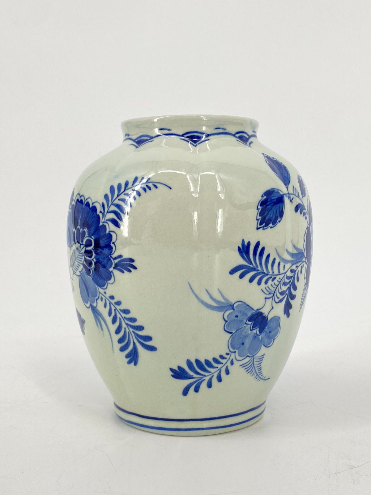 * VASE DELFTER BLAU RAAM DELFTS BLAUW HOLLAND 50ER VINTAGE
