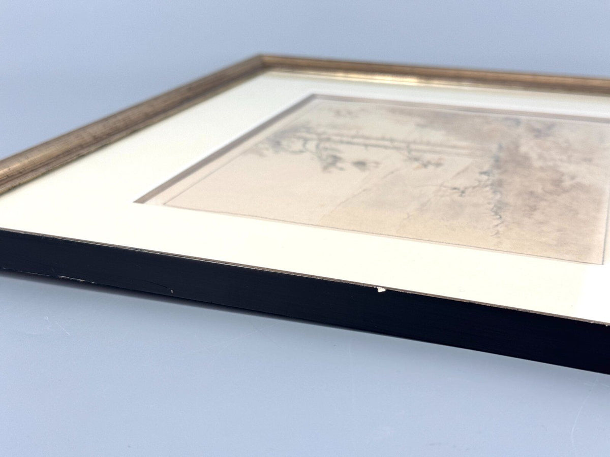 *ZEICHNUNG NELSON KINSLEY WALDLANDSCHAFT 1935 SIGNIERT GRAFIK
