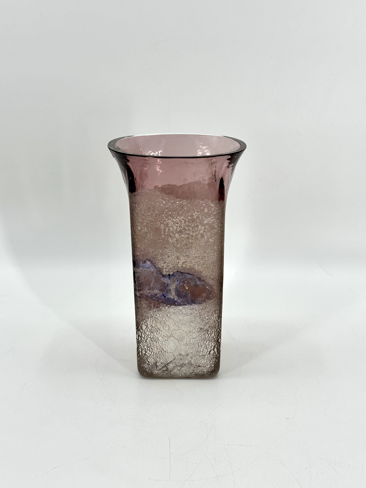 * BARBINI VASE SCAVO MURANO 1960er UNRESTAURIERT GROSS SELTEN