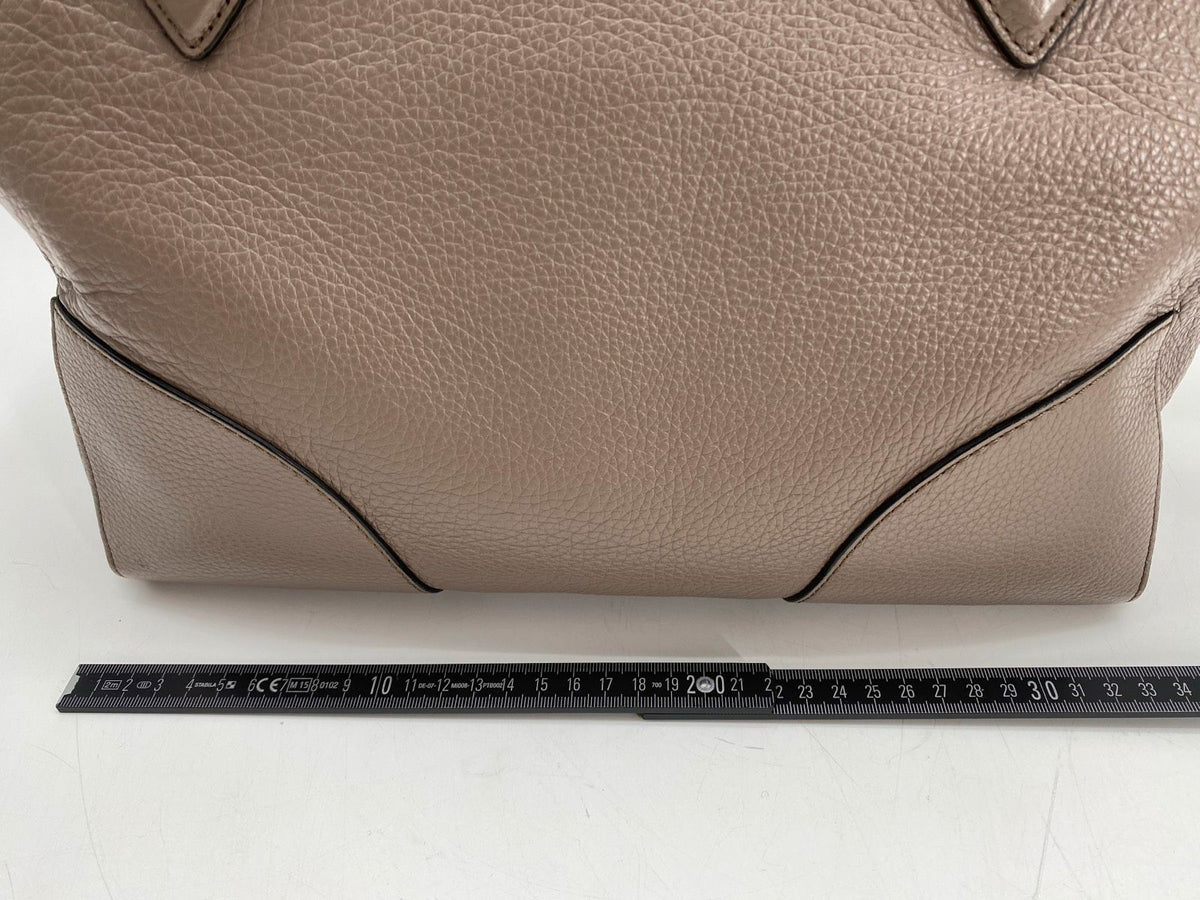 * COCCINELLE HANDTASCHE SHOPPER TASCHE LEDER GRAU