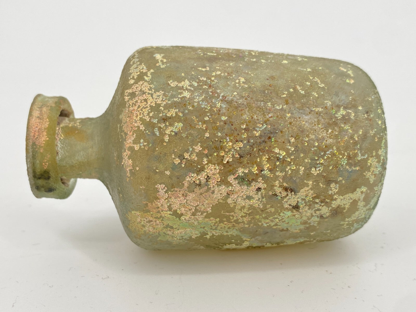 * RÖMISCHE GLASFLASCHE VASE ANTIKE HISTORISCH ROM GLAS ÖL PARFUM
