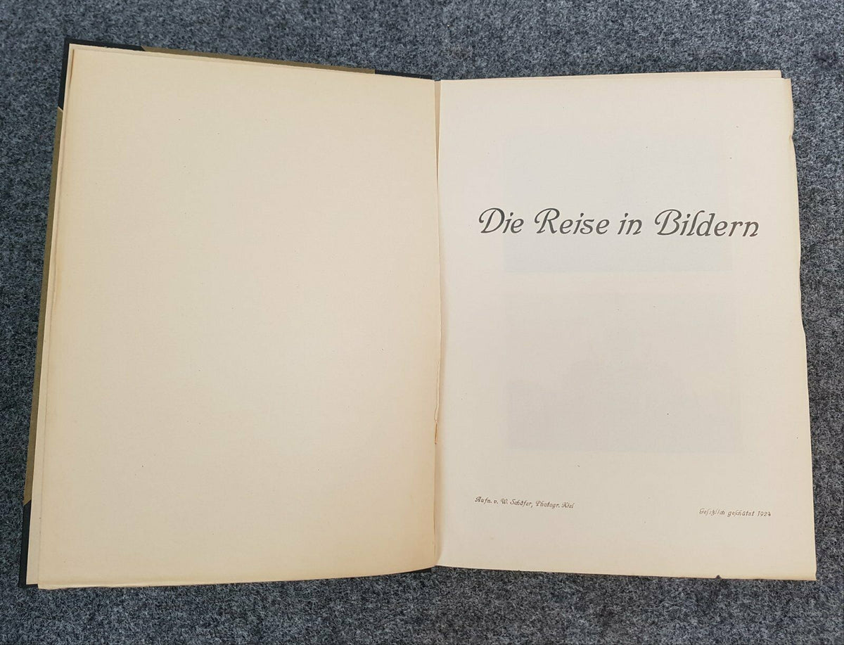 ERINNERUNG SPANIENREISE LINIENSCHIFF HANNOVER 1924 BUCH MILITARIA