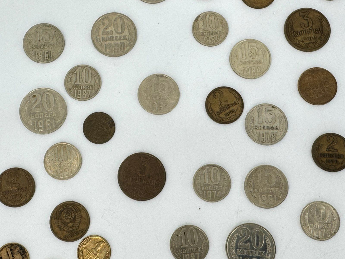 KONVOLUT RUSSLAND CCCP 1904 BIS IN DIE 90er UDSSR KOPEKEN MÜNZEN
